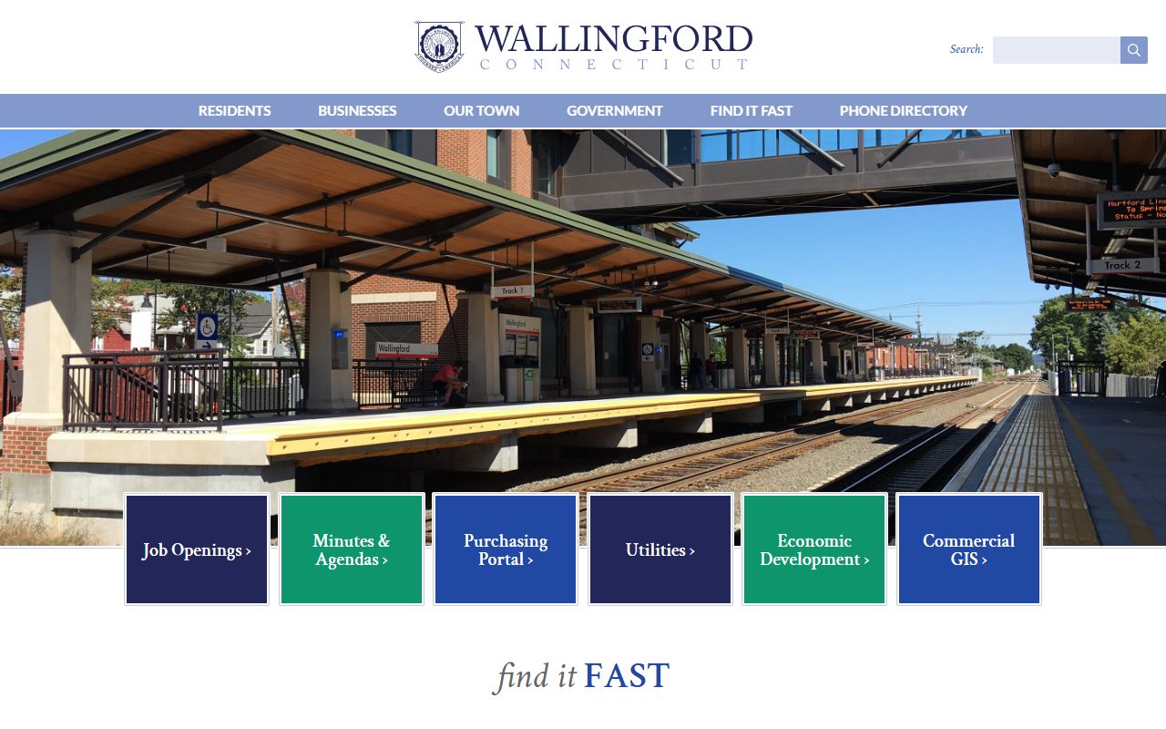 Wallingford town website for people search records