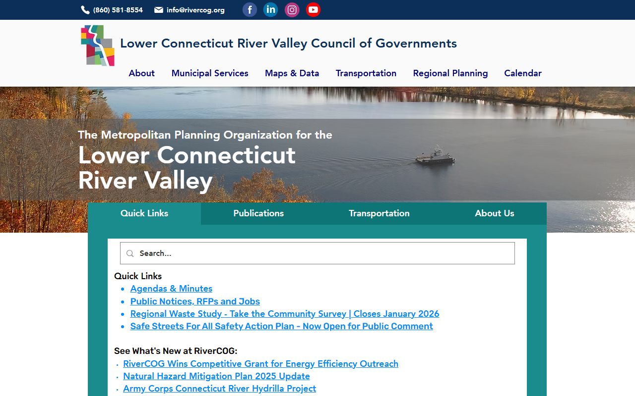 RiverCOG website for Middlesex County Connecticut people search resources